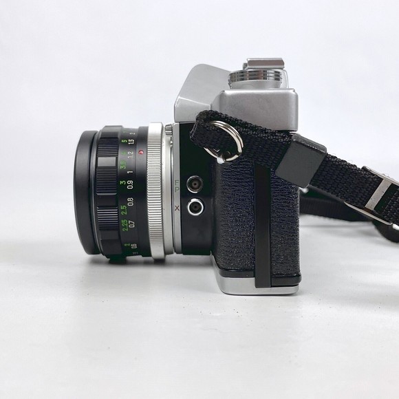 Minolta SR-1s Silver SLR 35mm Camera Bundle w/ Rokkor PF f/1.7 55mm Lens + More! - Picture 6 of 16